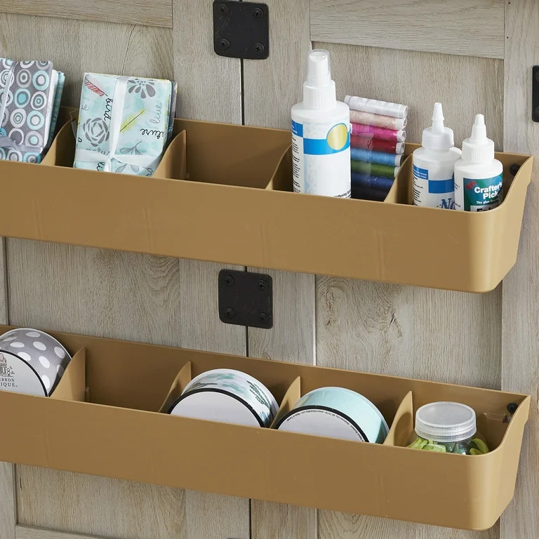 Better Homes & Gardens Modern Farmhouse Wood Sewing Table, Rustic White Finish - Walmart.com | Walmart (US)