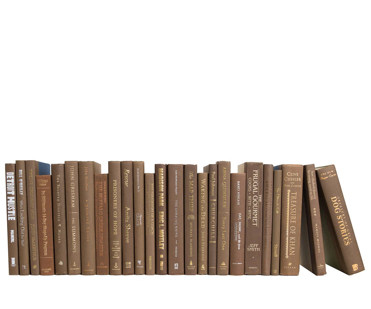Decorative Books - Havana Books - Brown Books by the Foot | Wayfair North America
