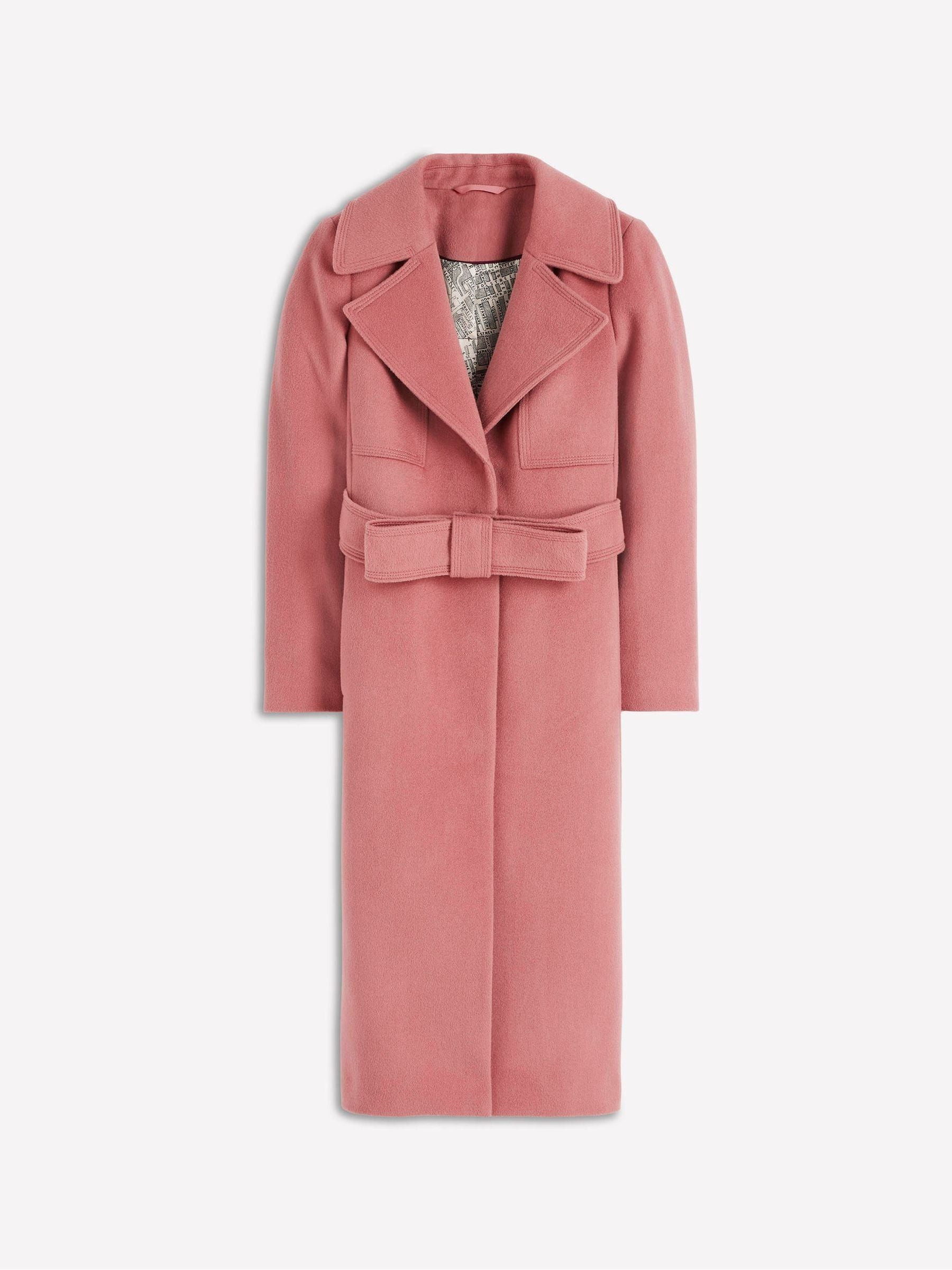 Boden Boden Pink Bow Front Coat | Next US