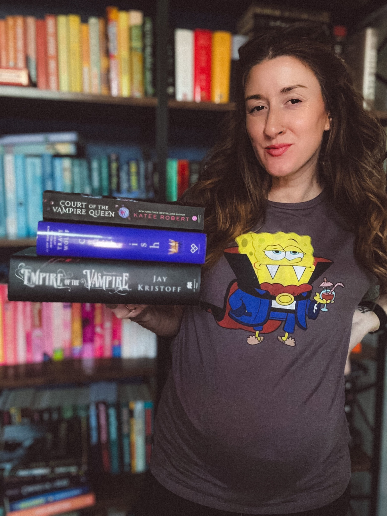 Did someone say vampire? 🩸

Vampire SpongeBob is my new fave. $20 plus an extra 30% off with code: HURRY

Cherish and Empire of the Vampire are still on my TBR! I started court of the Vampire Queen and finished the first part, eventually I’ll get back to it. I’ve been losing SO much interest in what I’ve been reading lately. 

#LTKHalloween #LTKHoliday