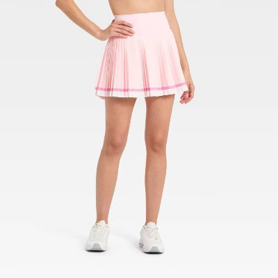 Women's Woven High-Rise Pleated Skort - All In Motion™ Light Pink XS | Target