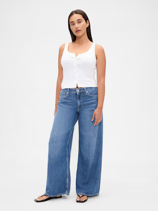 Curvy Mid Rise UltraSoft Baggy Jeans | Gap (US)