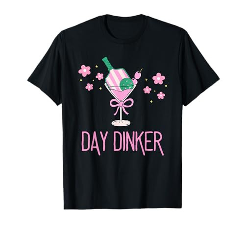 Funny Floral Pink Pickleball Party, DAY DINKER T-Shirt | Amazon (US)