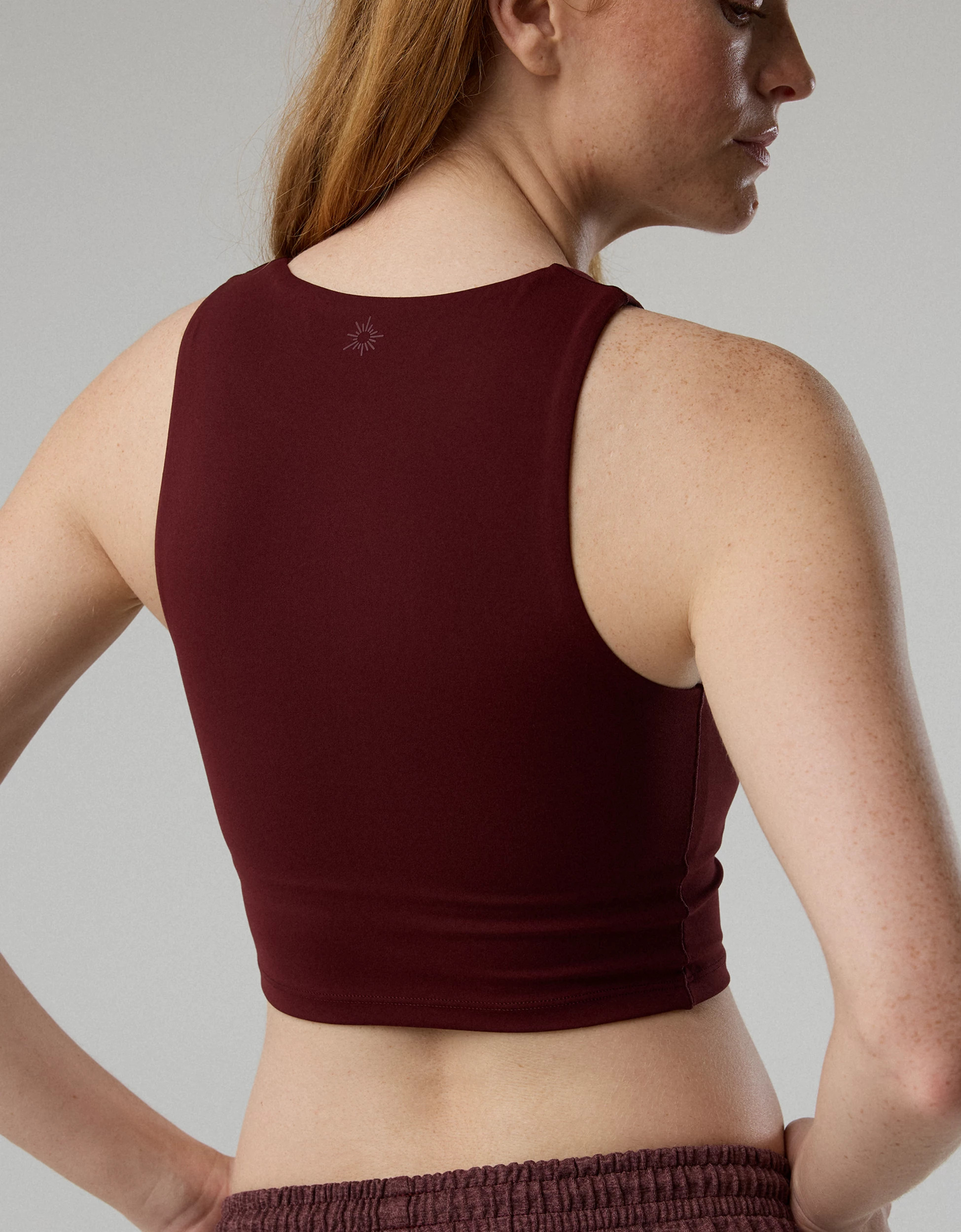 OFFLINE By Aerie Real Me XTRA High Neck Longline Sports Bra | American Eagle Outfitters (US & CA)