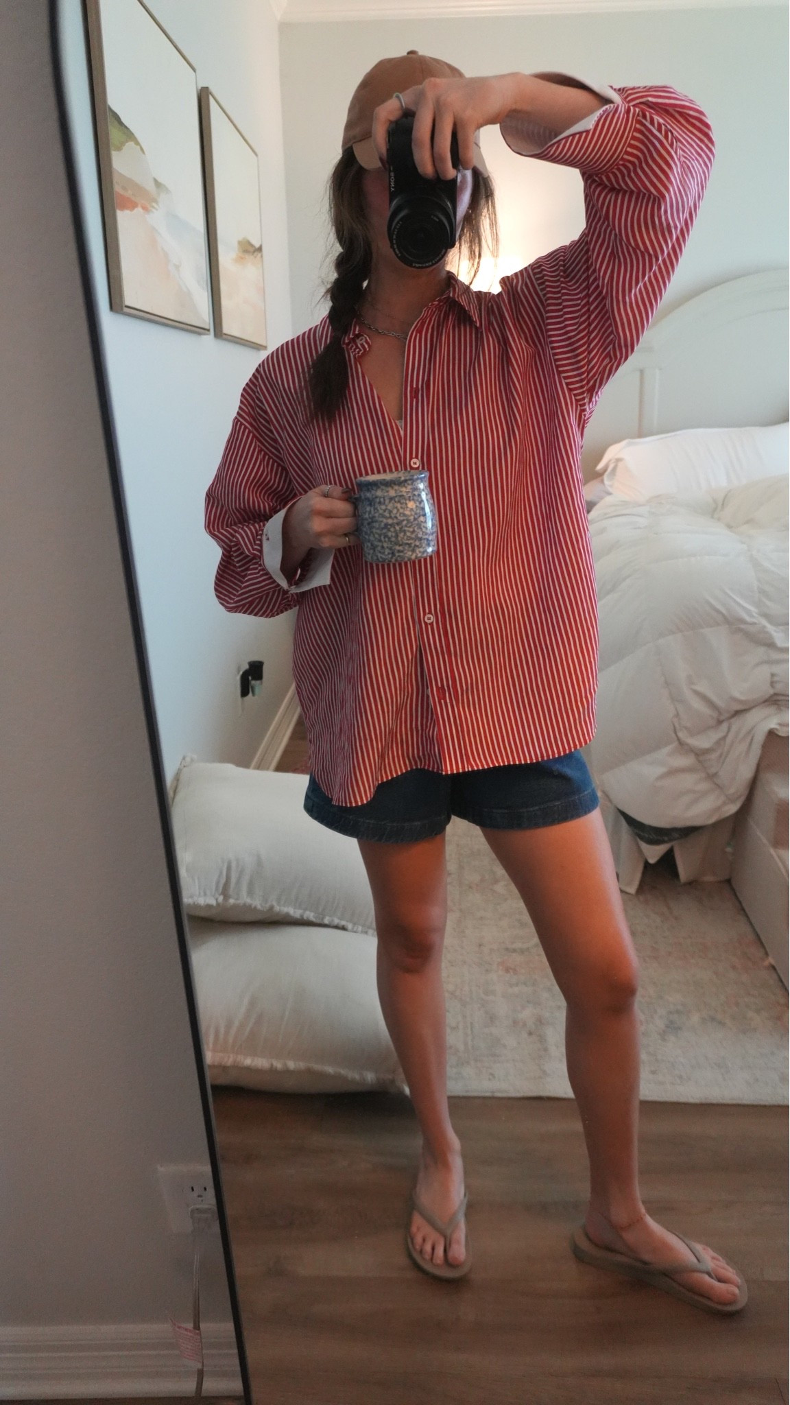 button down from Zara 

The comfiest summer shorts that I wear 24/7!! Size up for a baggy fit but they are tts.

#LTKootd