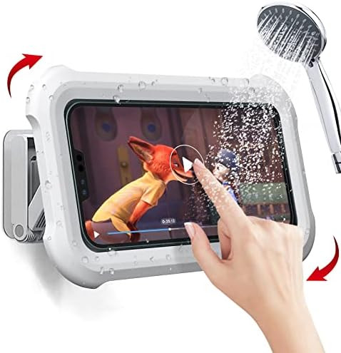 Upgraded 480° Rotating Shower Phone Holder Waterproof Case with Touch Screen,OOLYICO Shower Acce... | Amazon (US)