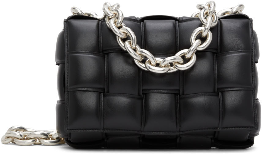 Bottega Veneta Black Padded Chain Cassette Bag | SSENSE