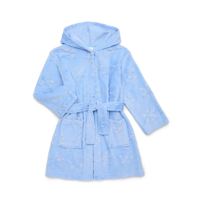 Wonder Nation Girls Plush Fleece Sleep Wrap Robe, Sizes 4-18 & Plus | Walmart (US)