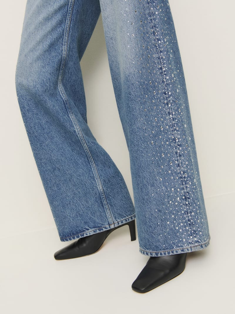 Cary High Rise Slouchy Wide Leg Jeans | Reformation (Global)