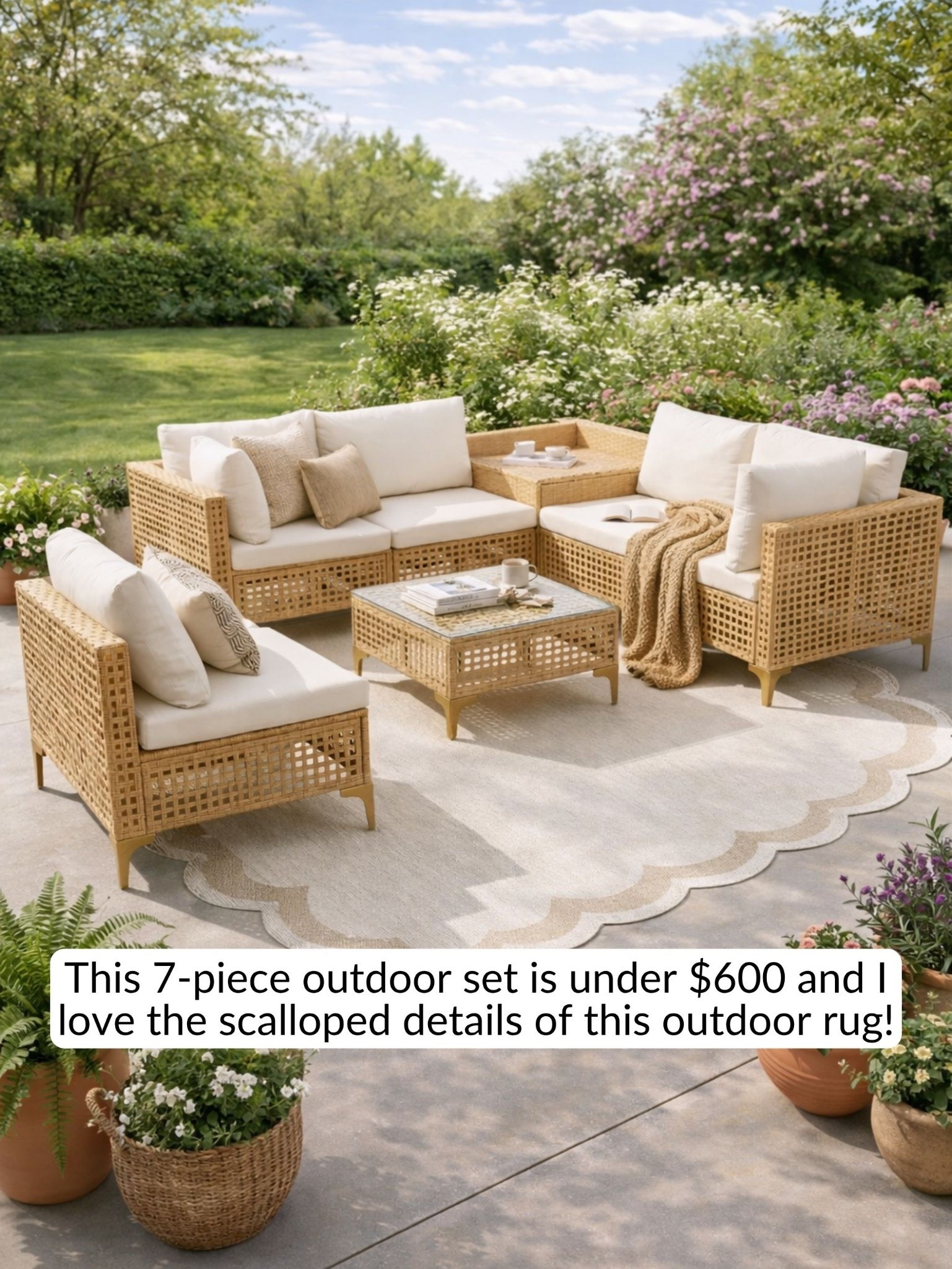 I can’t beleive the price of this @Wayfair outdoor set. 7 pieces for under $600!? 

#LTKSaleAlert #LTKHome