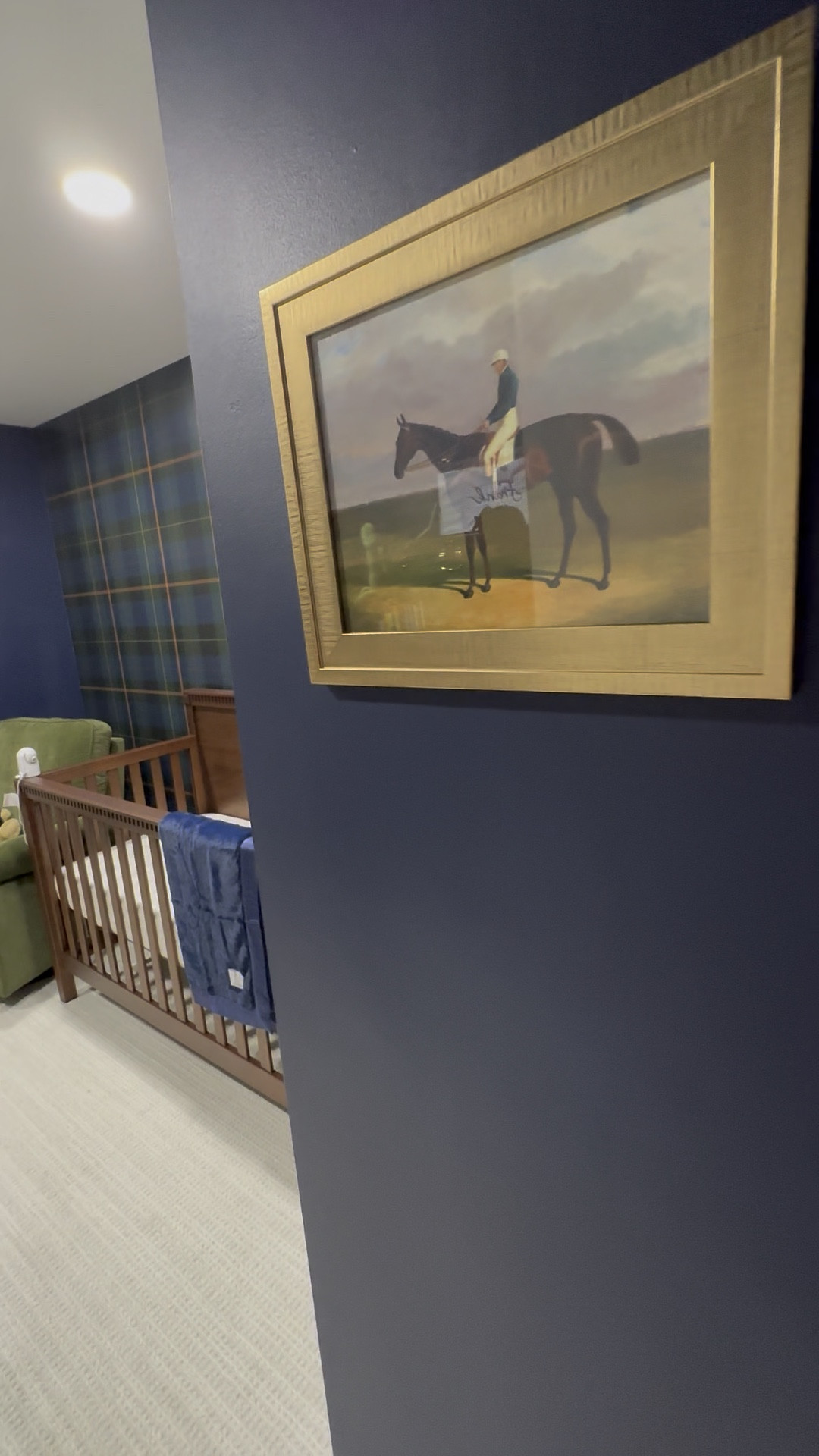 Accent wall in the Ralph Lauren inspired nurseryy

#LTKHome #LTKBaby #LTKBump