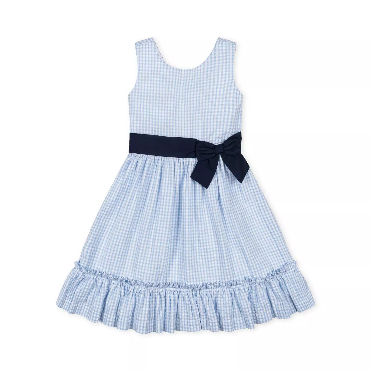 Hope & Henry Heirloom Girls' Organic Sleeveless Special Occasion Seersucker Party Dress with Cros... | Target