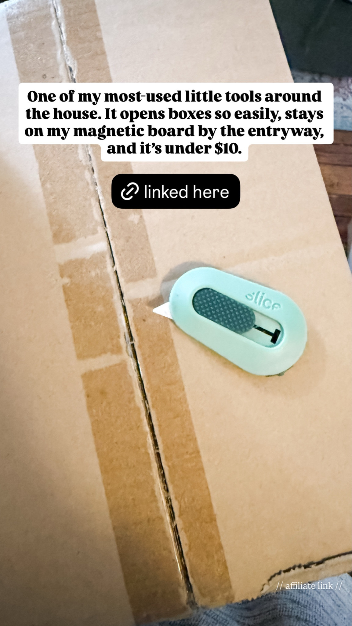 One of my most-used little tools around the house. It opens boxes so easily, stays on my magnetic board by the entryway, and it’s under $10.

#LTKstorytime #LTKHome #LTKdayinmylife