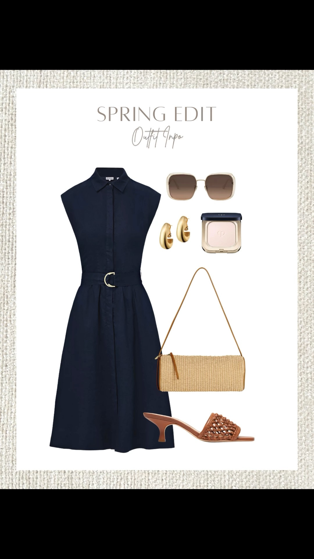 Classy, comfy, and perfect for spring days.  This navy dress look is giving timeless with a twist!

spring outfit, navy dress, midi dress look, classy spring style, woven heels, straw bag, gold earrings, everyday chic, neutral accessories, capsule wardrobe, LTK spring finds, polished outfit inspo



#LTKSeasonal #LTKStyleTip #LTKShoeCrush