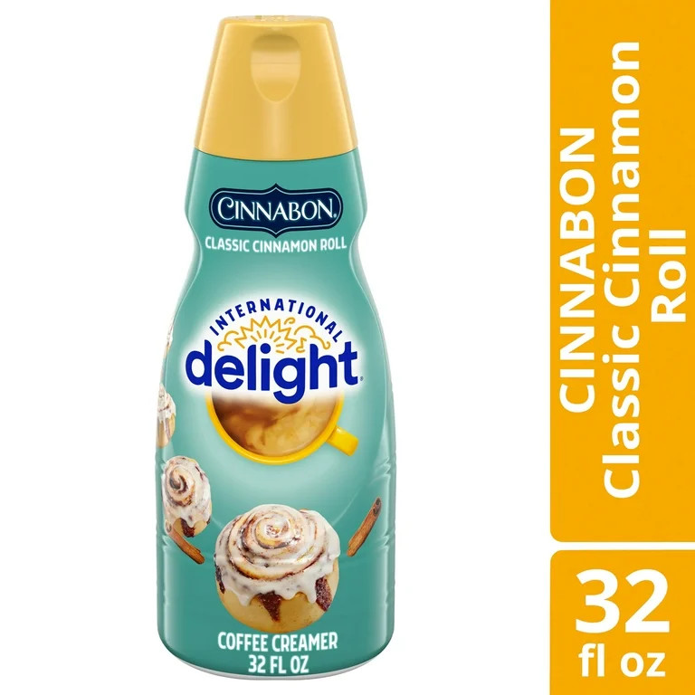 International Delight Cinnabon (R) Coffee Creamer, 32 fl oz Bottle - Walmart.com | Walmart (US)