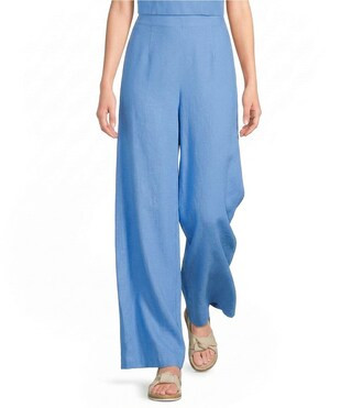 Alex Marie Natalie Stretch Linen Wide Leg Coordinating Pants | Dillard's | Dillard's