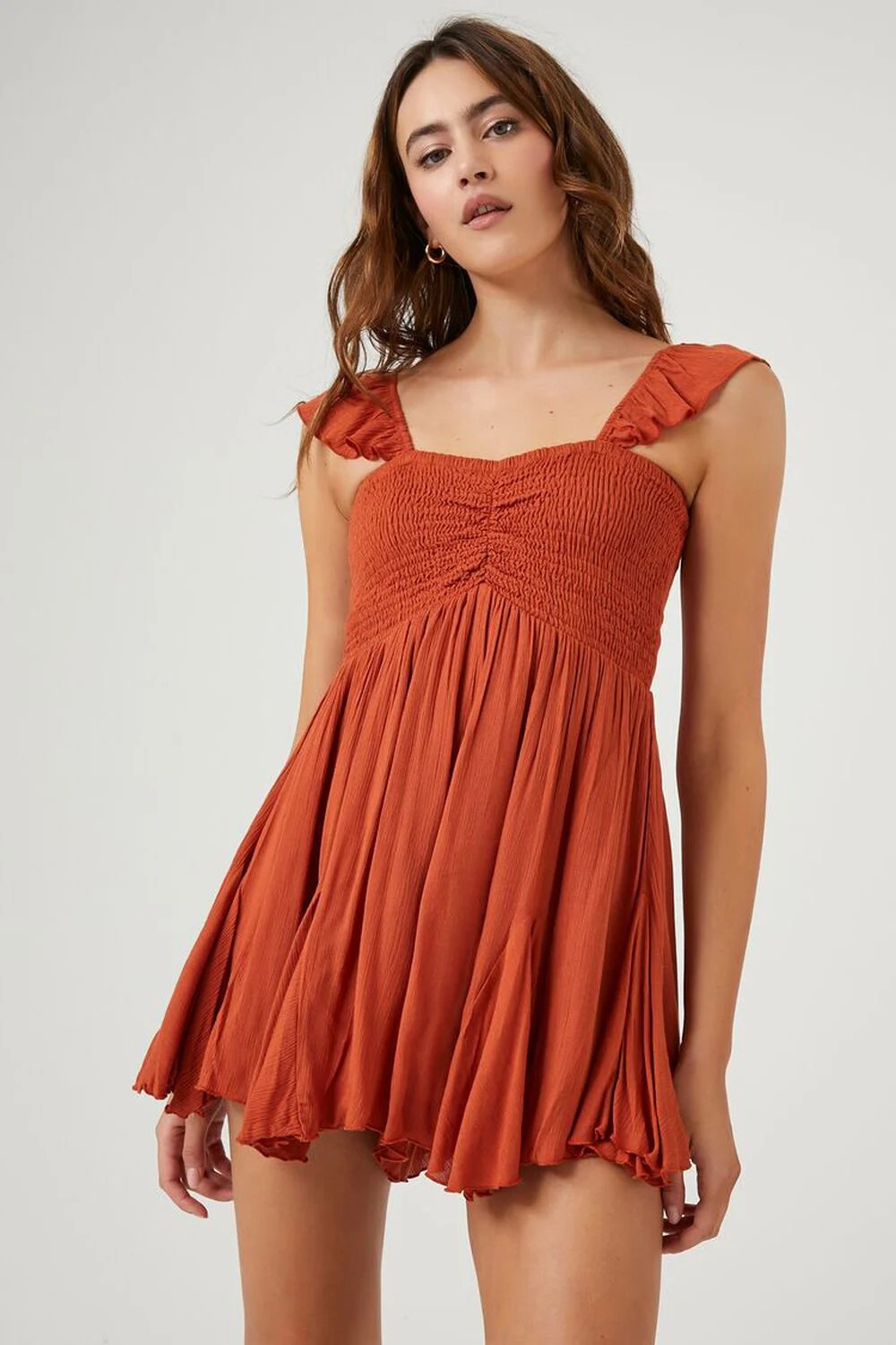 Butterfly-Sleeve Romper | Forever 21 (US)