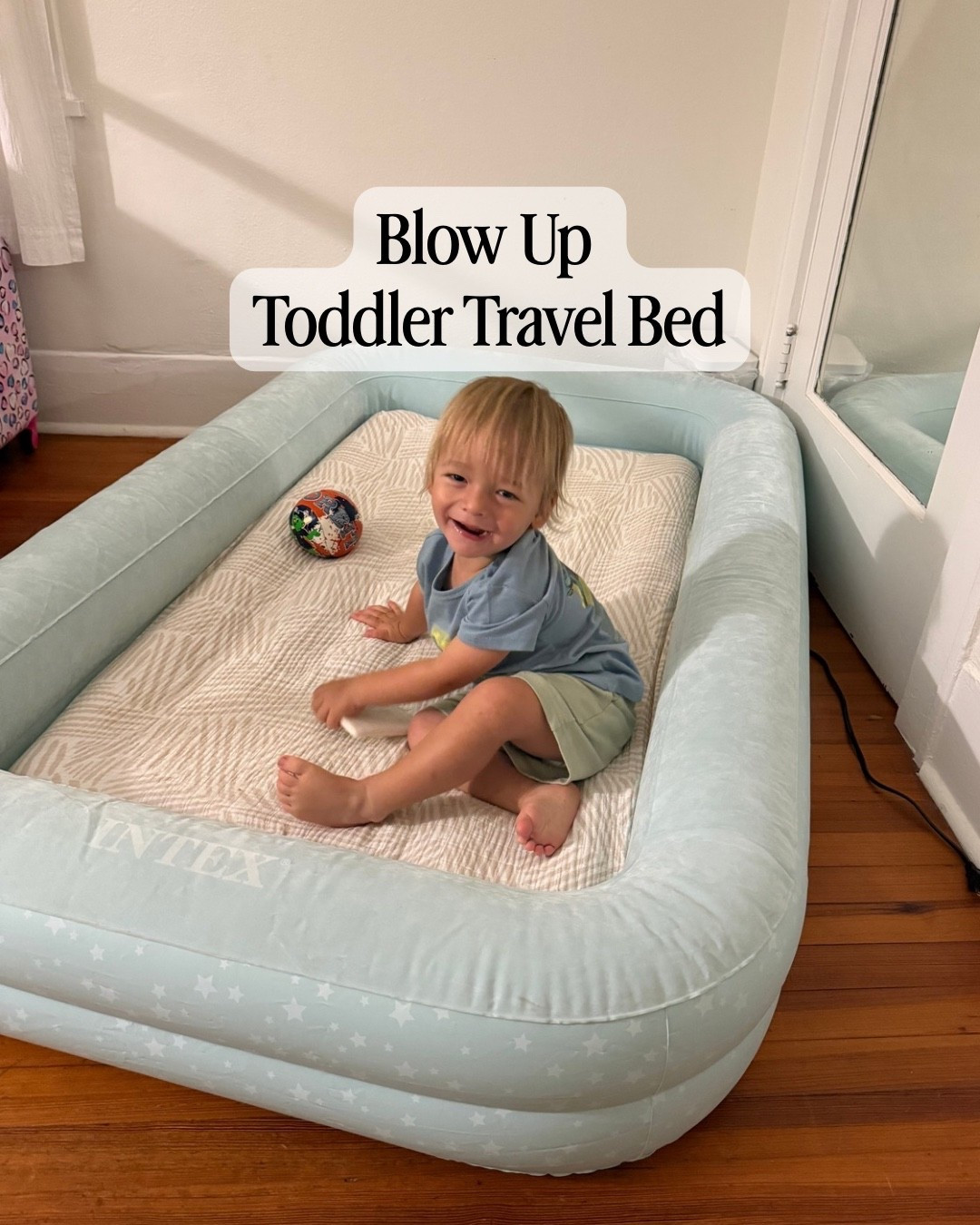 If you’re road tripping with a toddler this summer this blow up toddler bed is a must! It inflates in minutes with a pump and the mattress is the same size as a crib.

#LTKmomlife #LTKKids #LTKTravel