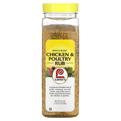 Lawry's, Perfect Blend, Chicken & Poultry Rub, 1 lb 8.5 oz (694 g) | iHerb