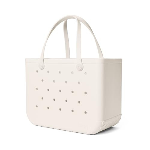 BOGG BAG Original Large Tote – 19” x 14” x 9” – Durable, Washable, Tip-proof – Beach, Pool, Boat, Work, Sports (Coconut) | Amazon (US)