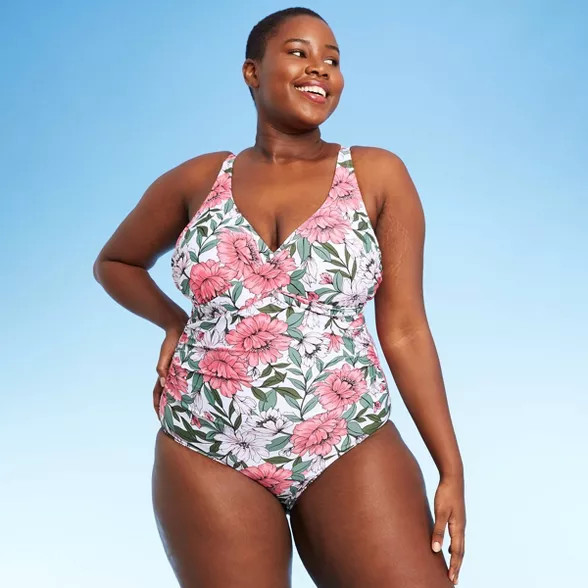 Women's Twist-Front Classic One Piece Swimsuit - Kona Sol™ | Target