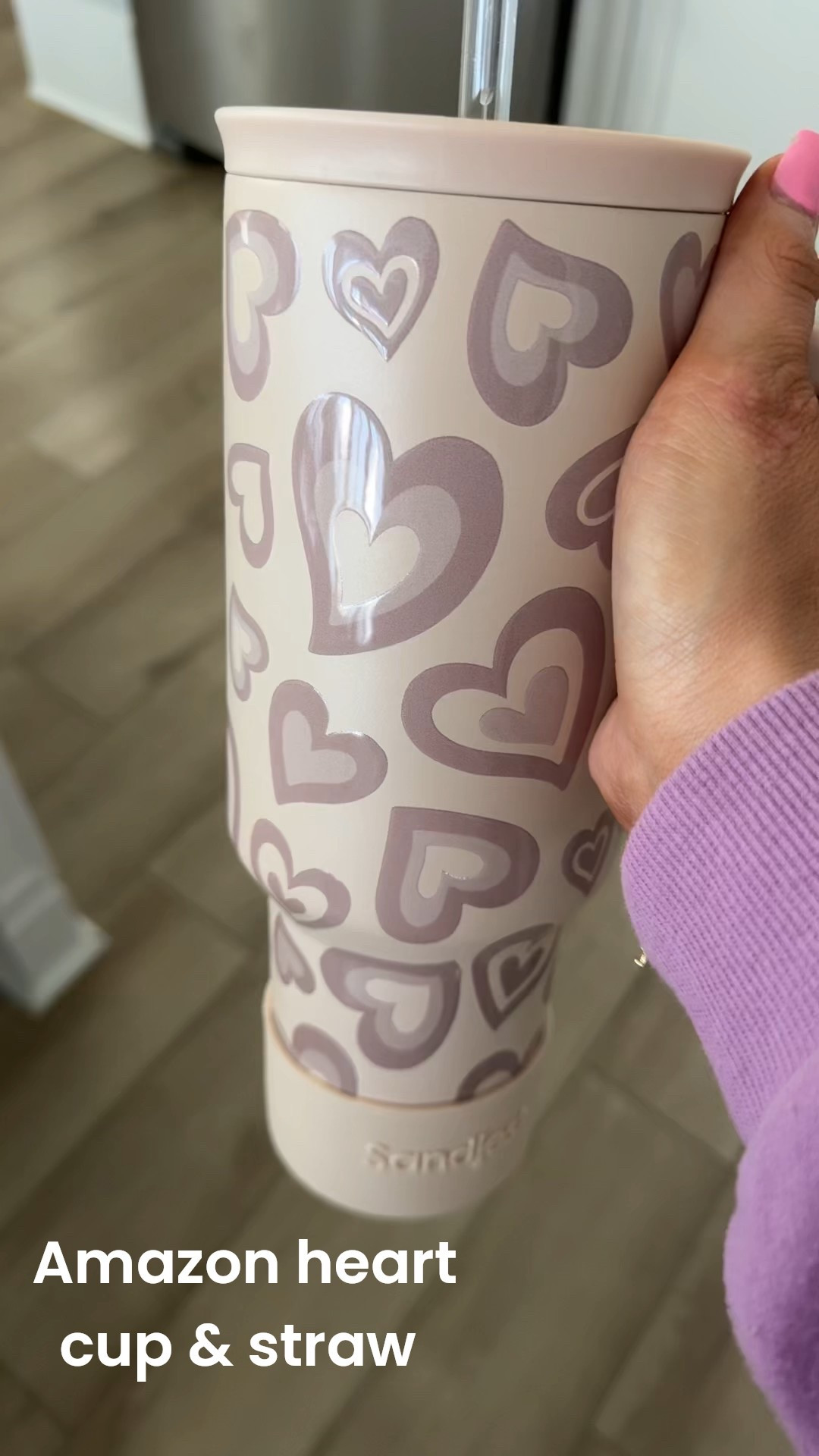 My new Amazon cup! It’s such a cute one. 40 ounces and I had to buy some reusable heart straws. Makes the cup even better. 😁❤️

Amazon find. LTK under 50. Hearts. 