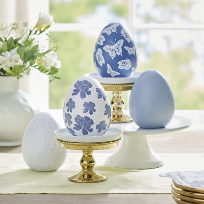 Bluefield Eggs, Set of Four | Grandin Road | Grandin Road