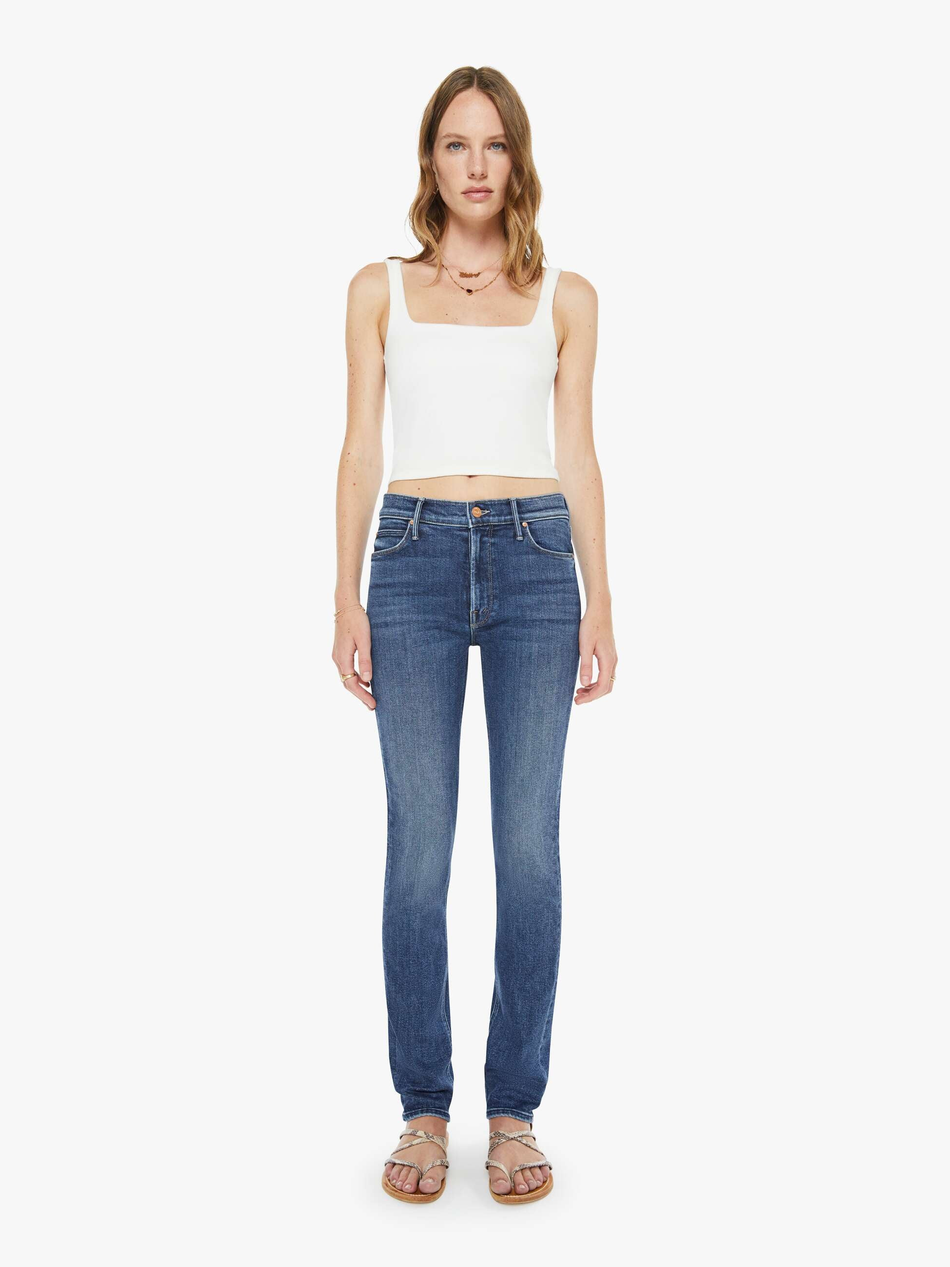 The Mid Rise Dazzler Skimp - One Last Shot | Mother Denim
