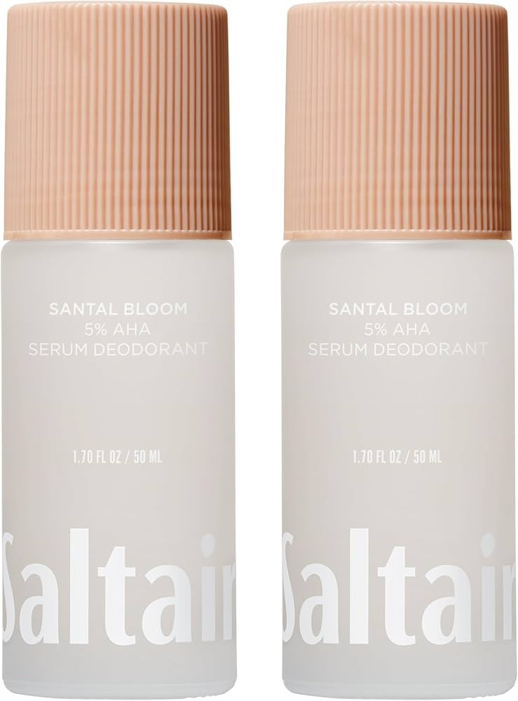 Saltair Serum Deodorant Santal Bloom 2 Pack. 5% AHA Formula. Lactic Acid and Mandelic Acid Deodor... | Amazon (US)