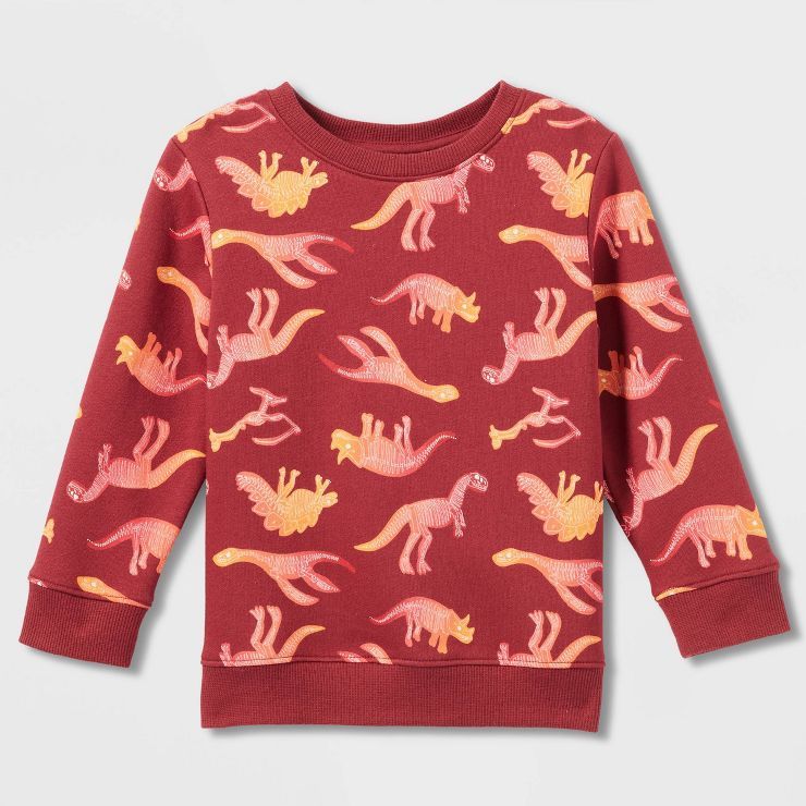 Toddler Boys' Fleece Crewneck Pullover Sweatshirt - Cat & Jack™ | Target