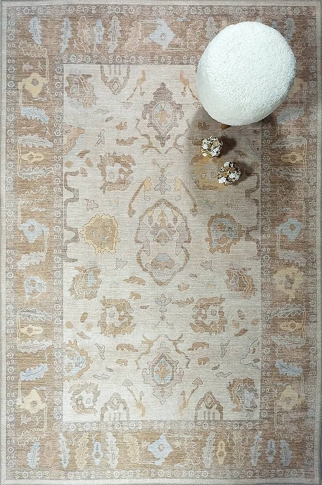 Modern Oushak Rug, Vintage Turkish Colorful Oriental Antique Inspired Area Rugs, Luxury Living Ro... | Amazon (US)