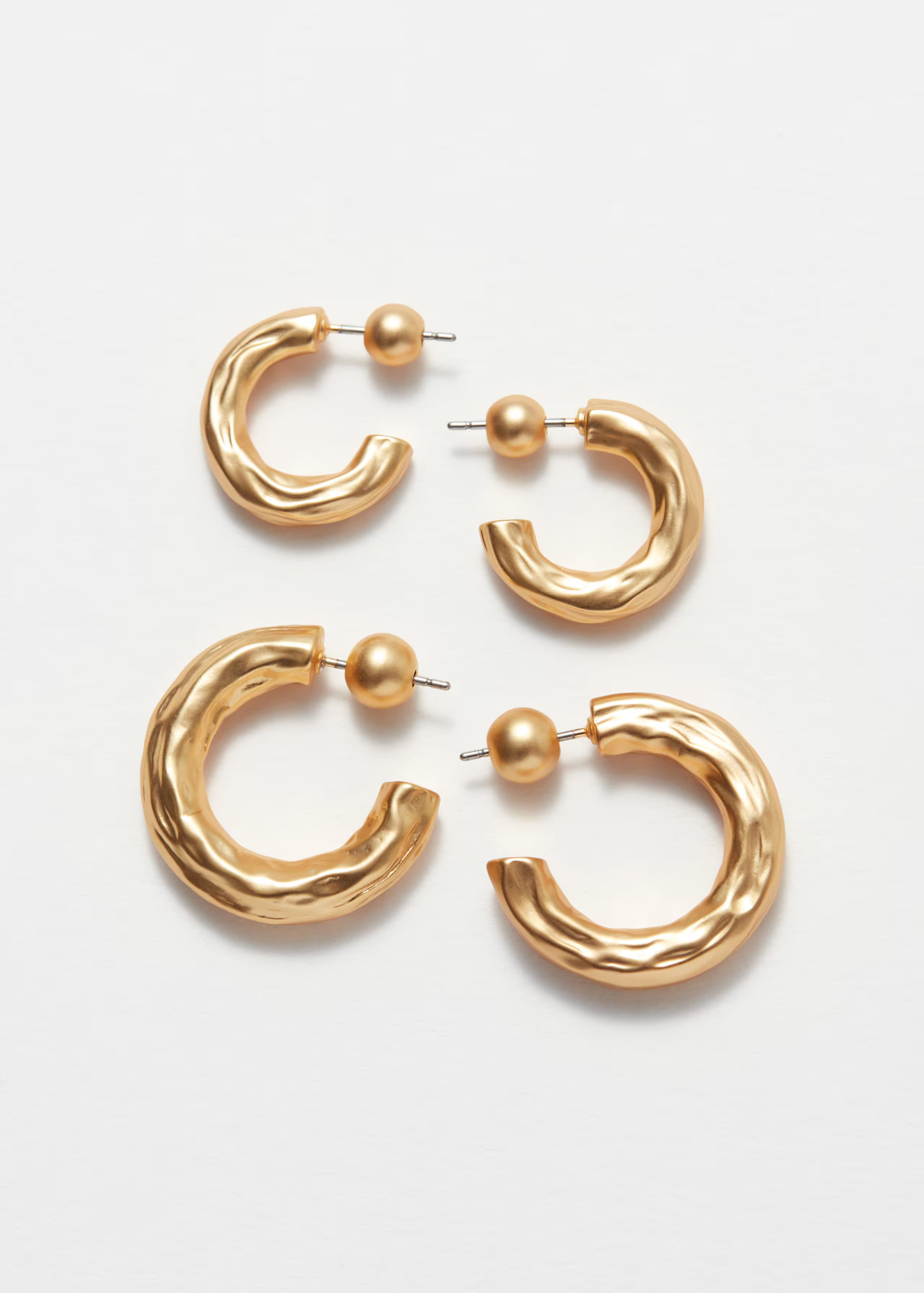 Strukturierte Creolen im Set - Gold - & Other Stories AT | & Other Stories EU