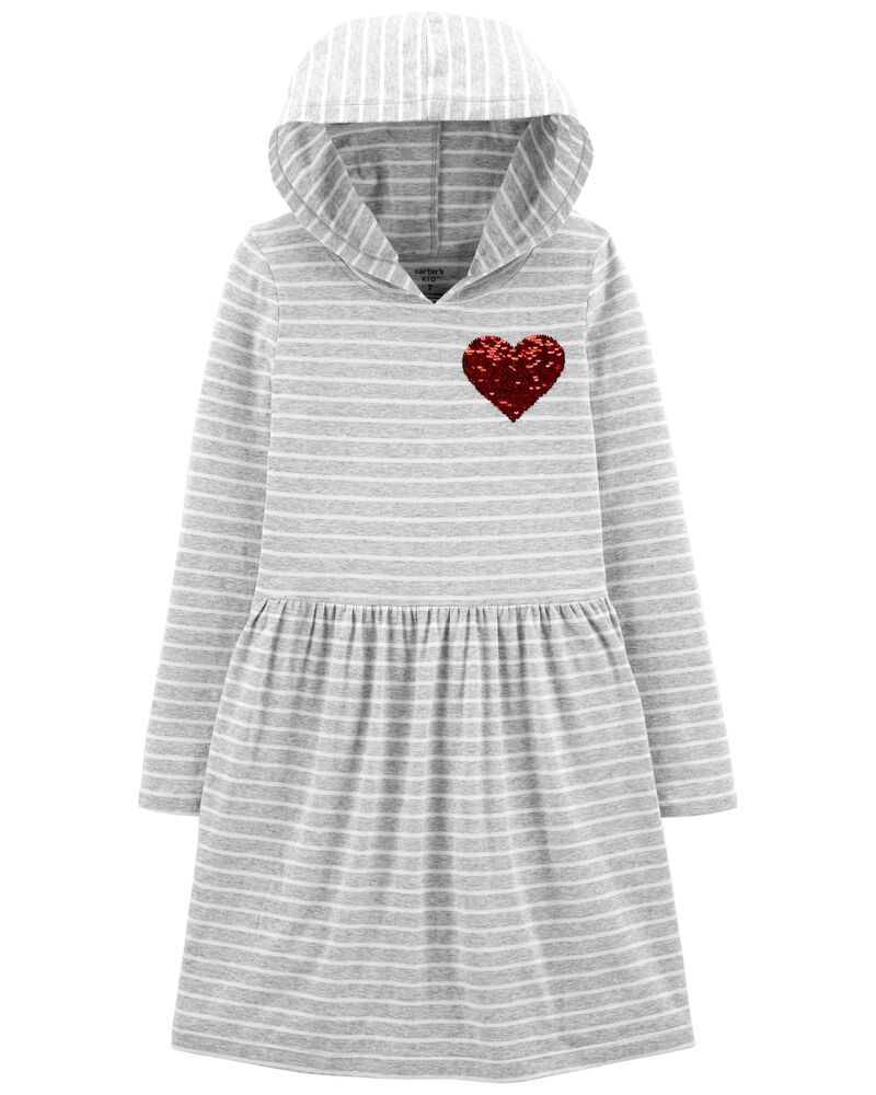 Heart Hooded Jersey Dress | Carter's
