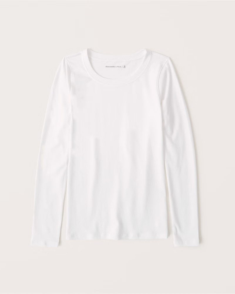 Long-Sleeve Slim Crew Tee | Abercrombie & Fitch (US)