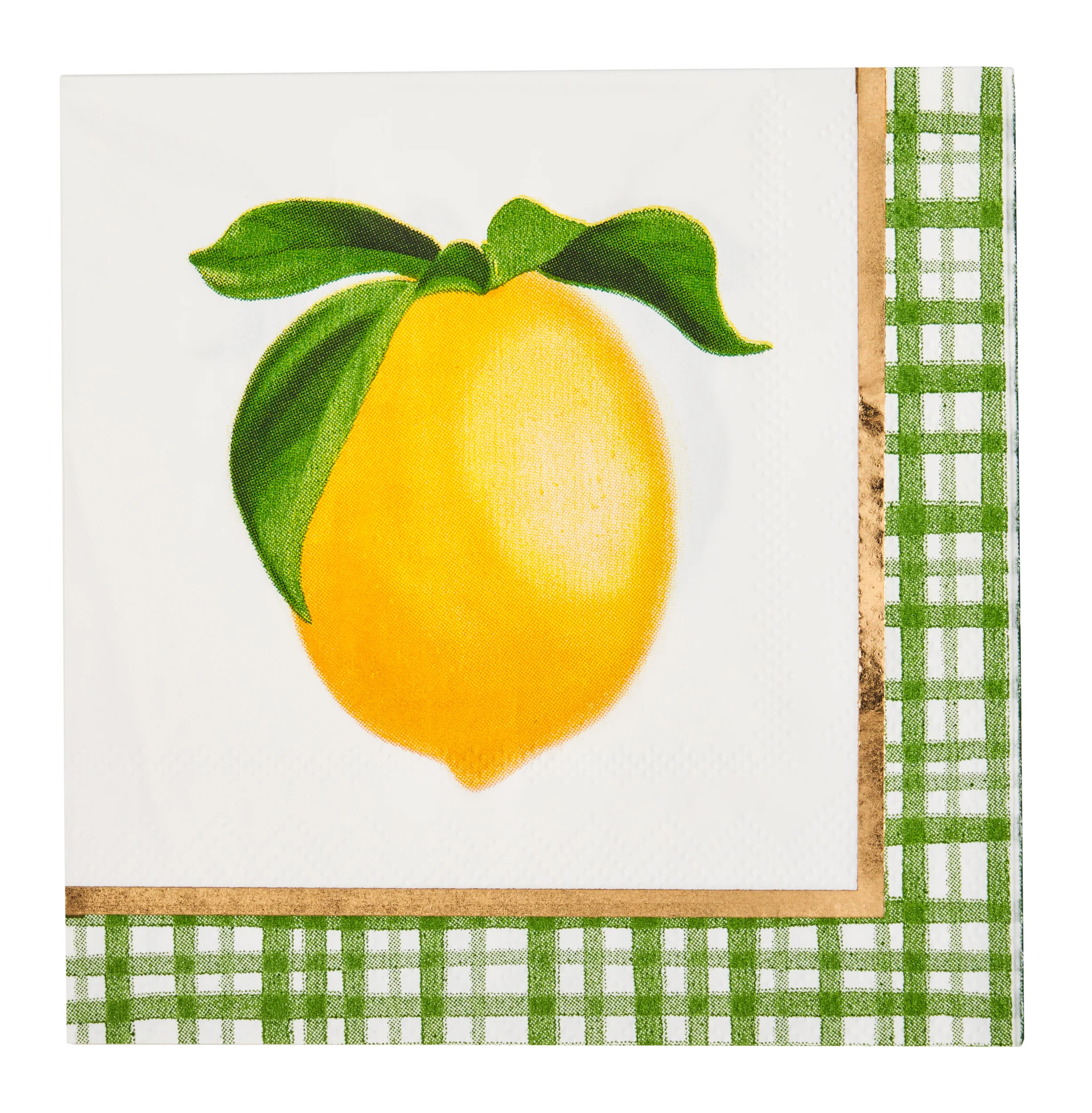 Cocktail Napkin Lemon and Stem 3 Ply/20pk | Sophistiplate