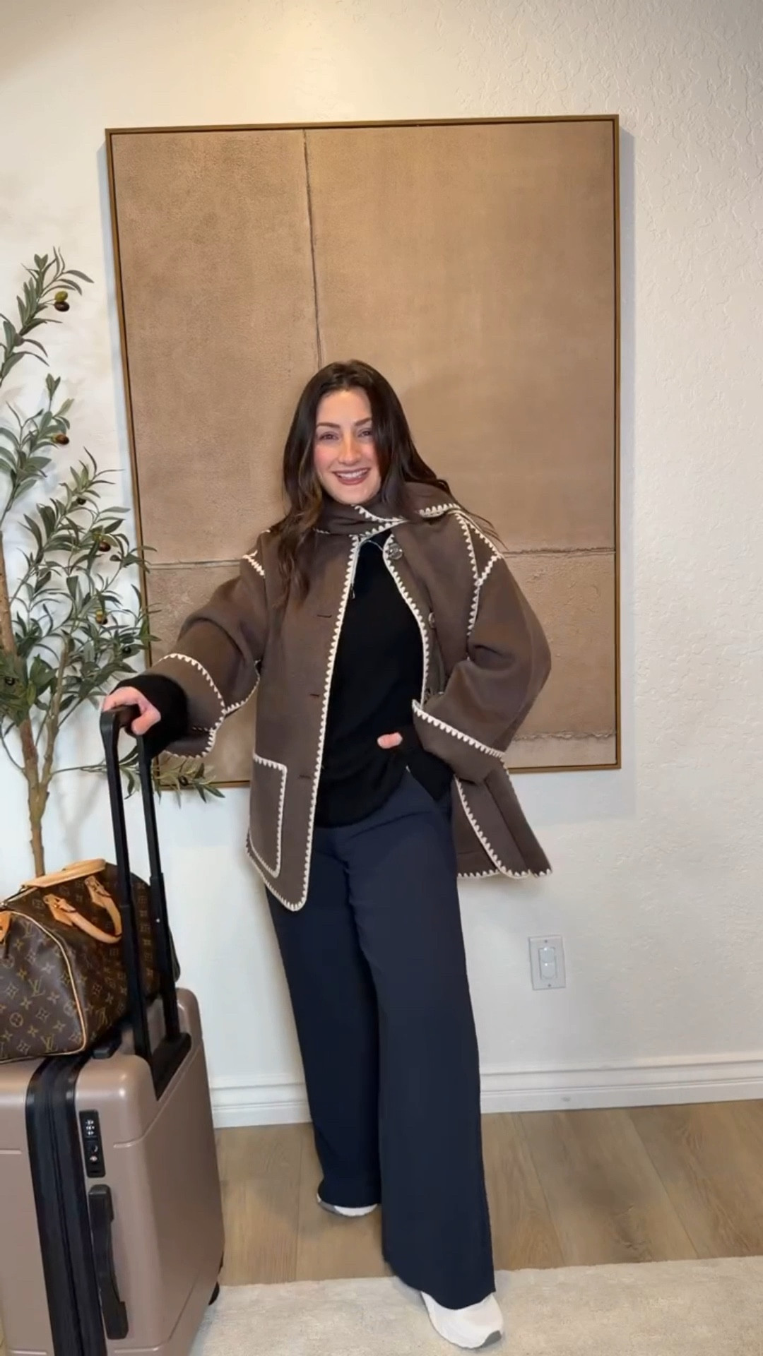 Travel outfit! 

Jacket size xs (runs big!)
Sweater size small
Tee size small
Pants size small petite 

Oak & Luna necklace code: Mimiltk 

5’0” 140lbs 

#LTKPetite #LTKTravel #LTKdayinmylife