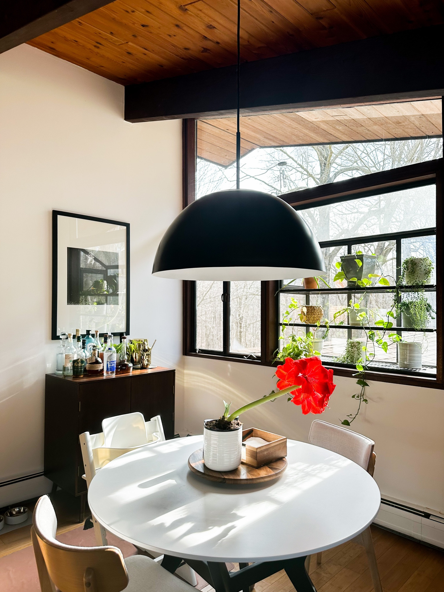 Mid century Kitchen table vibes and the perfect pendant to elevate any space! I love this table,  but they don’t make it in black anymore, I do love the walnut they currently have! 

#LTKbaby #LTKhome