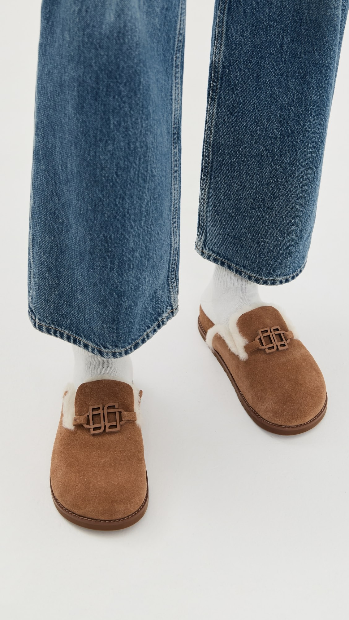 Mila Suede Shearling Slippers | Shopbop