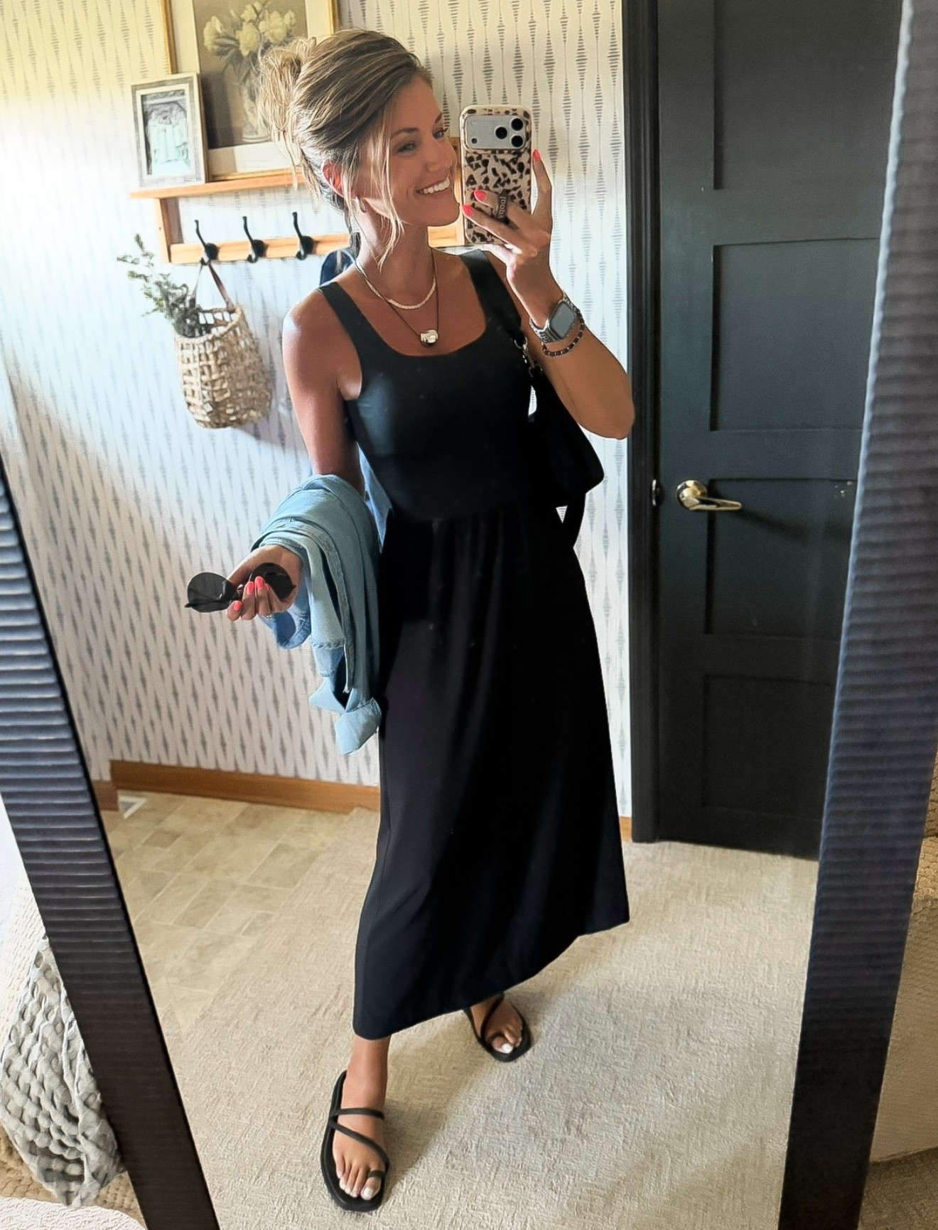 Off to a baseball game. This dress is perfect for the occasion. Lightweight, built in bra, and hides all the sweat marks 😉 
Wearing small

#LTKSeasonal #LTKOver40