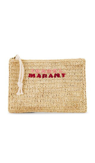 Isabel Marant Praia Pouch in Beige. | Revolve Clothing (Global)