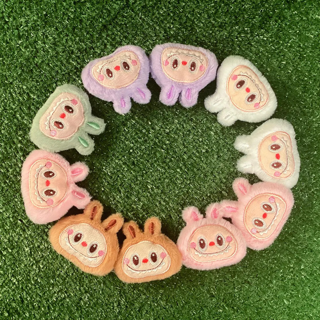 Labubu Plush Hair Clips, Kawaii Character Hair Accessories - Etsy | Etsy (US)