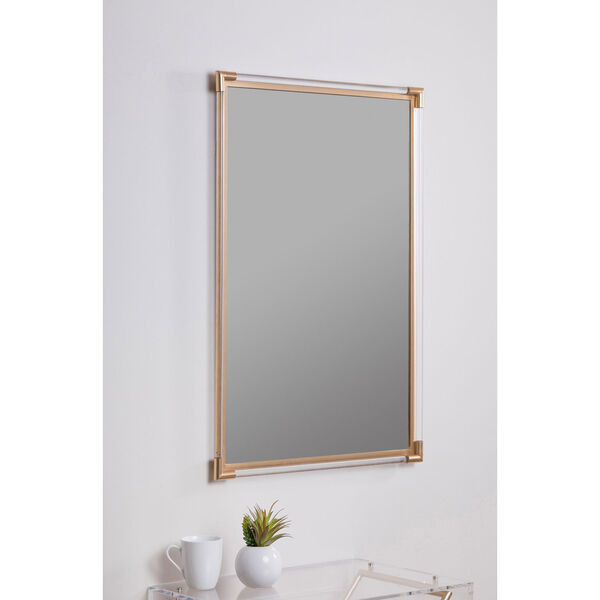 Ambrose Gold Rectangular Mirror | Bellacor