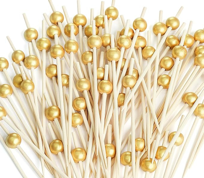 200PCS Cocktail Picks, Fancy Toothpicks for Appetizers, Decorative Bamboo Skewers for Appetizers ... | Amazon (US)
