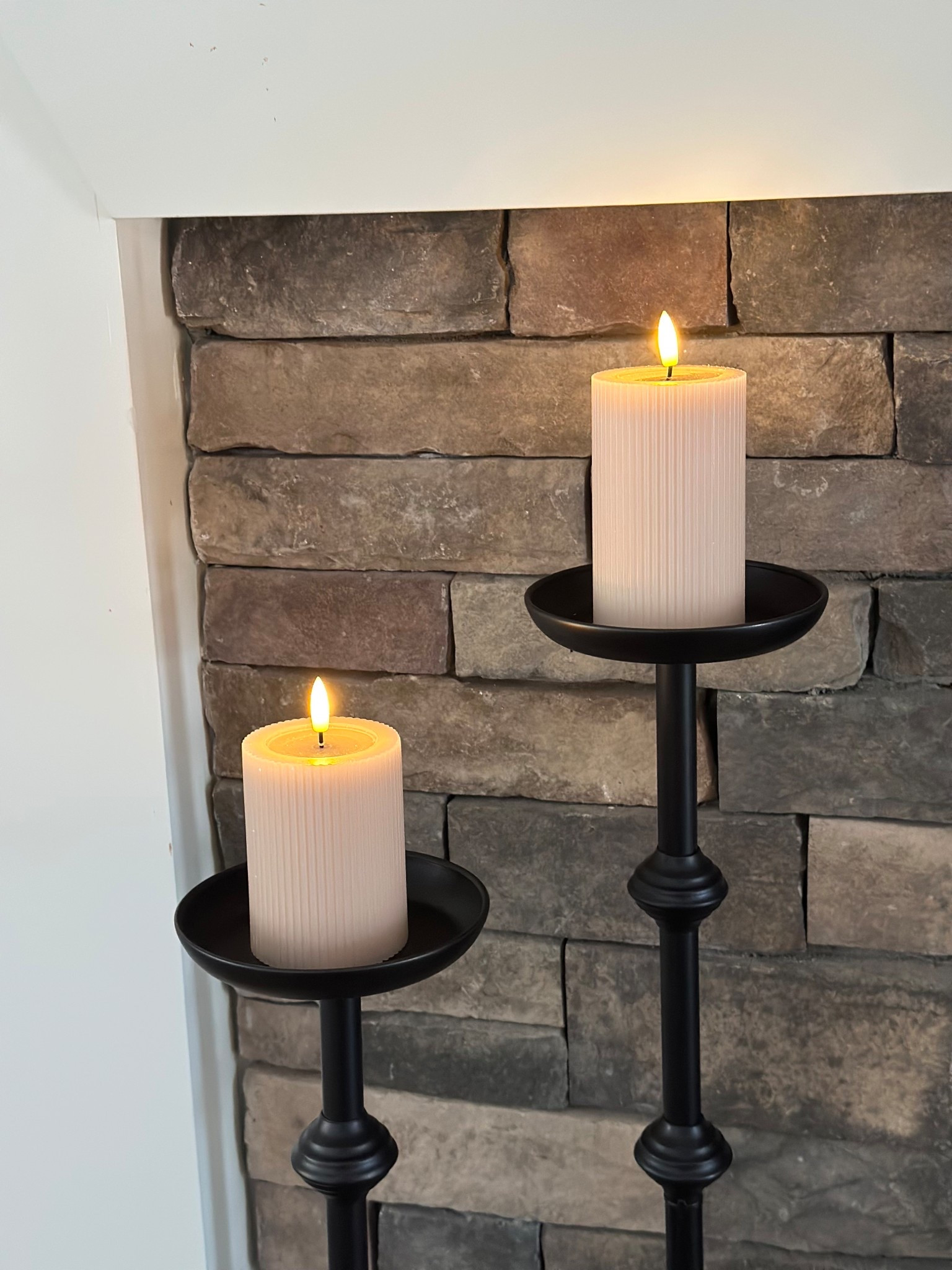 Flameless candles that are ribbed 

#LTKHome