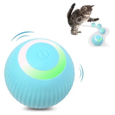 Petbobi Interactive Cat Toys, Ball Automatic Rolling with LED Light for Indoor Playing, USB Rechargeable, Green | Target