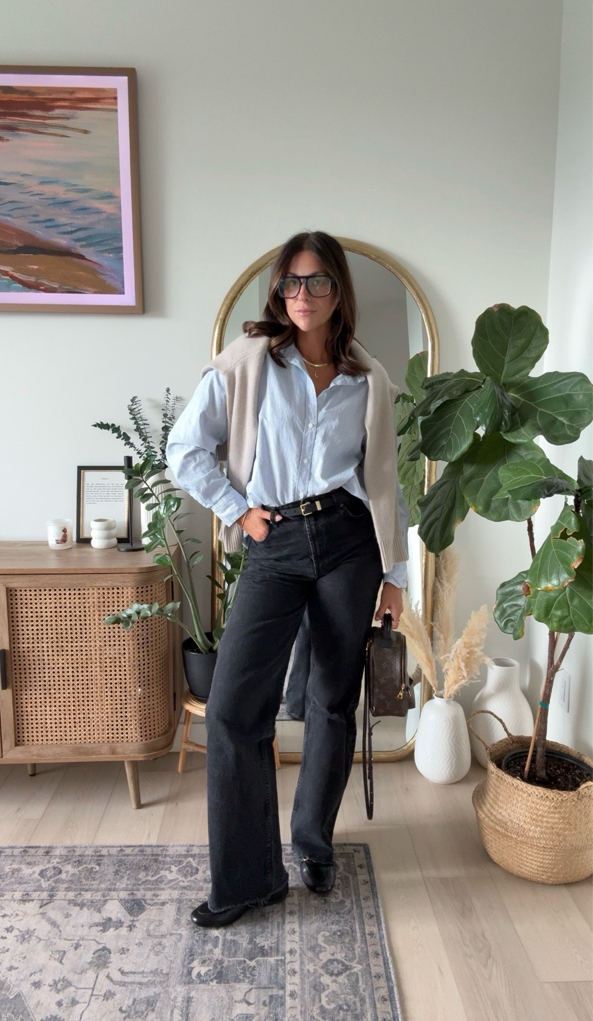 Fall OOTD idea 
Zara jeans 
H&M button 
Quince cashmere sweater 
Lounge Bra

#LTKcanada #LTKfall #LTKstyletip