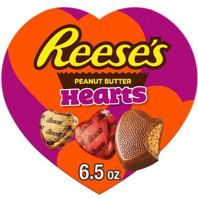 Reese's Valentine's Day Peanut Butter Hearts Candy Gift Box - 6.5oz | Target