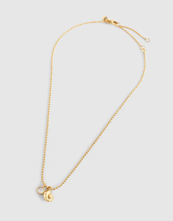Mother-of-Pearl Ball Chain Necklace | Madewell