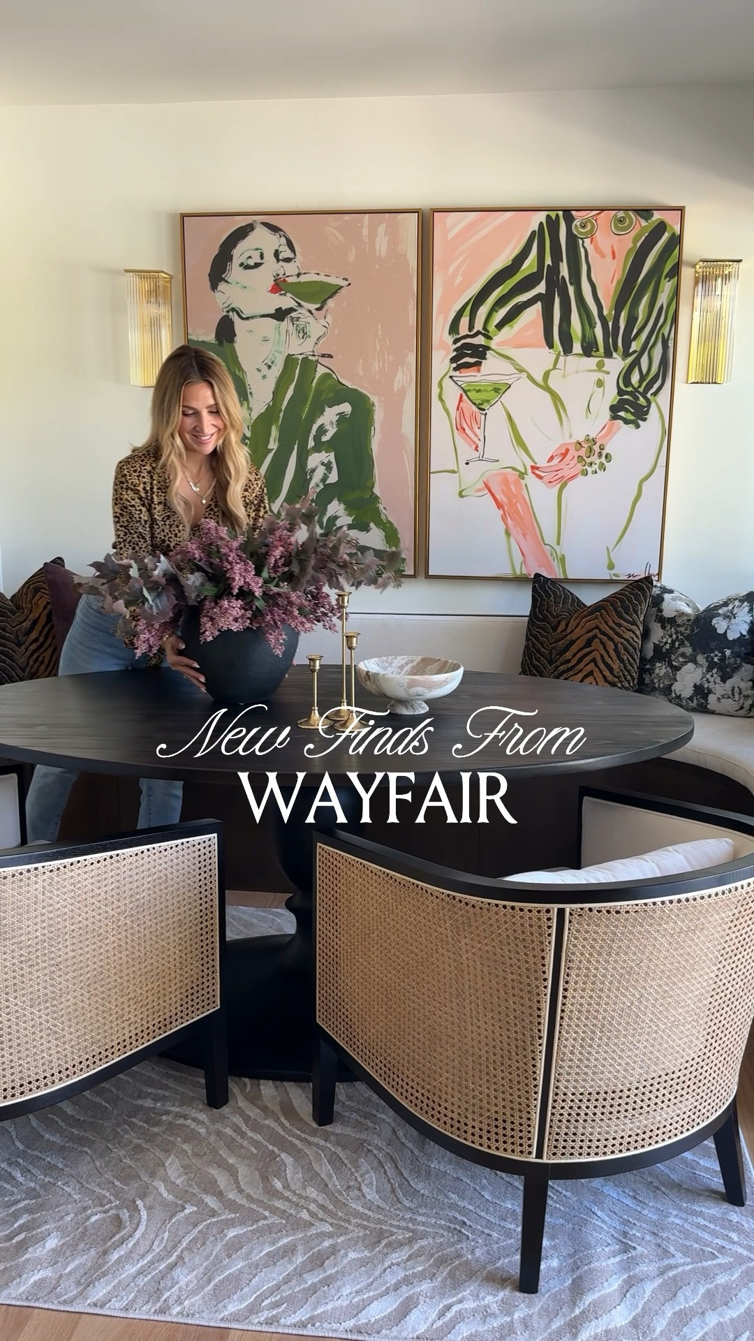 #ad Wayfair new home decor finds! Including this chic large wall art, cane lounge chairs, and zebra rug! @Wayfair #wayfair #wayfairpartner

#LTKHome #LTKSaleAlert