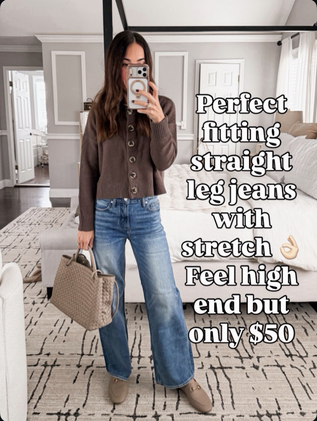 When denim fits this well and doesn’t break the bank 🙌 🔗⬇️ wearing size 25 and 28 length 

#LTKootd #LTKmomlife #LTKOver40